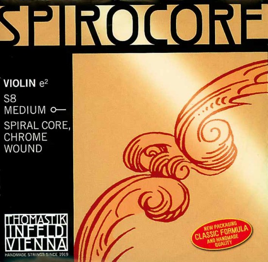THOMASTIK Spirocore Violín Cuerda-Mi Cromo, Lazo 