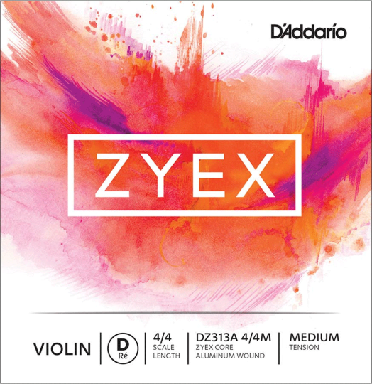 D´ADDARIO Zyex Violín Cuerda-Re medio 