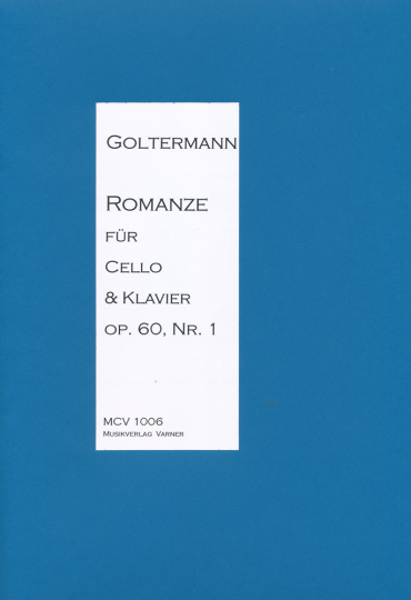 Georg Goltermann, 1824-1898, &lt;b&gt;Romanze&lt;/b&gt; für Cello u 