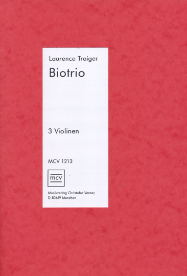 Noten- Laurence Traiger, Biotrio für 3 Violinen 