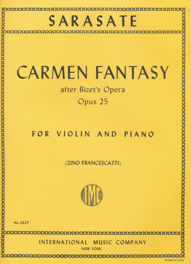 Sarasate, Carmen Fantasy, Opus 25 