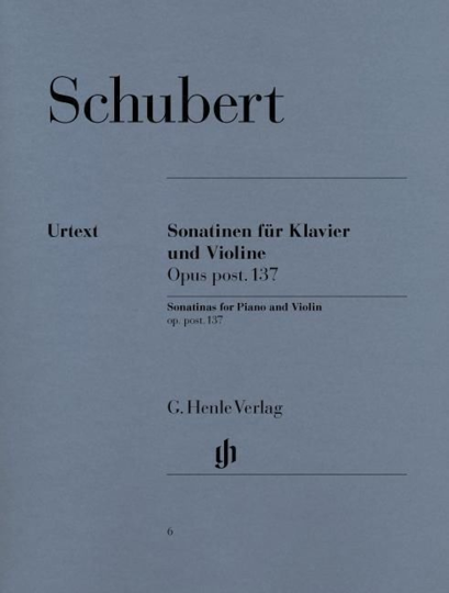 F. Schubert, Sonatinen para Klavier y Violín op. post. 137 