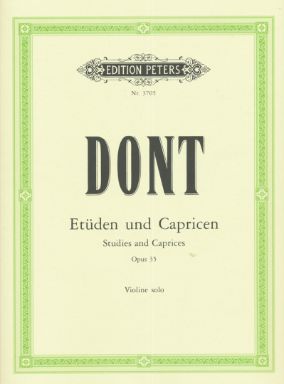 Dont, 24 Etüden und Capricen op. 35 - für Violine solo- 