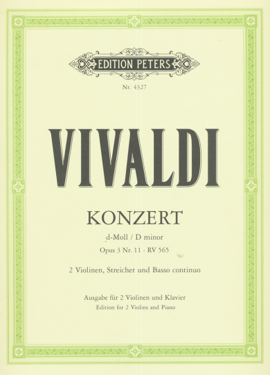 Vivaldi, Konzert d-Moll, Opus 3 Nr. 11, RV 565 