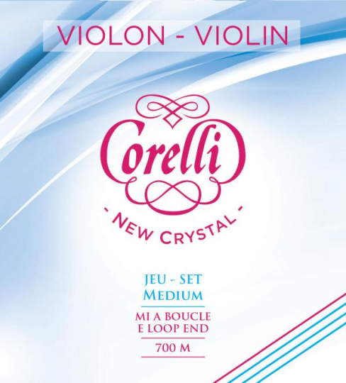 CORELLI Crystal Juego Violín con Cuerda-Mi Lazo, medio 
