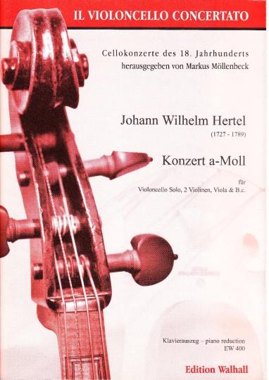 Hertel, Johann Wilhelm (1727- 1789): Konzert a-Moll (1759) - Klavierauszug 